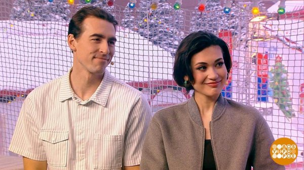 Елизавета Худайбердиева и Сергей Шубенков - о проекте "Ледниковый период". Доброе утро. Фрагмент ...