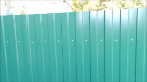 Угол  забора из профлиста (fence). Мой вариант.