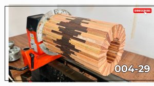 Токарные работы по дереву для начинающих Ваза из дерева на токарном станке Сегментное точение