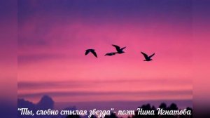 "Ты, словно стылая звезда" -  нежная материнская песня - поэт Нина Игнатова
