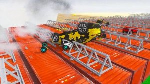 ТЕСЛА КИБЕРТРАК ПРОТИВ ГИГАНТСКИХ МОНСТРОВ BeamNG