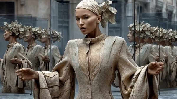 I MET YOUR GAZE IN A GARDEN OF FLAMES - ORIGINAL LYRICS, SURREAL MUSIC VIDEO & AI ART-(1074p24)