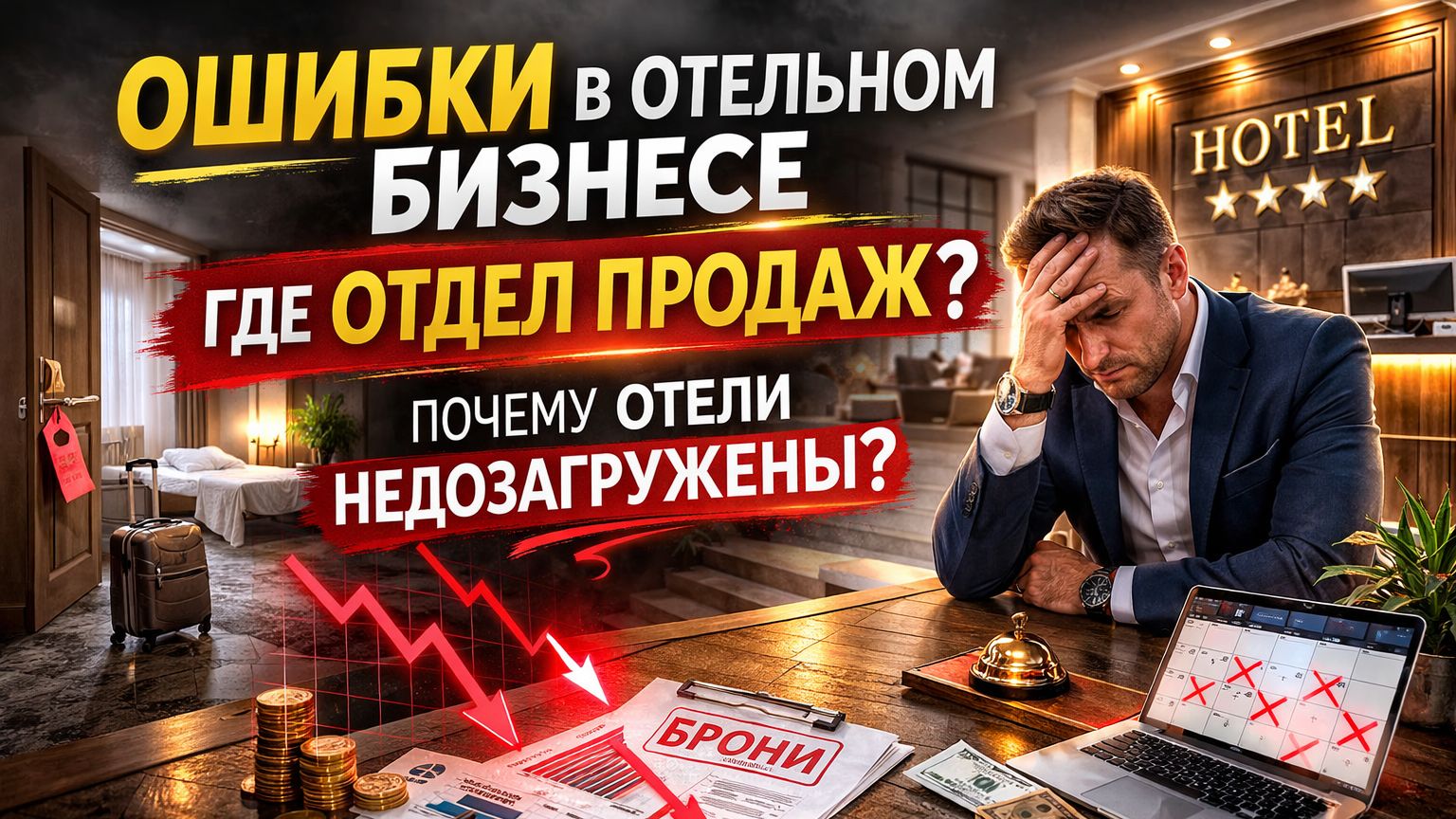 Гуру продаж Артур Юсупов Ошибки в отельном бизнесе Где отдел продаж