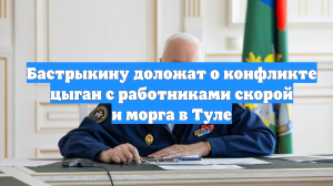 Бастрыкину доложат о конфликте цыган с работниками скорой и морга в Туле