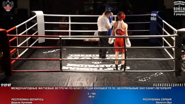 184 48 кг Дедков Артемий Белетич Вук