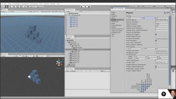 4. Unity’s Physics Project Settings