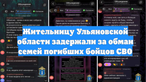 Жительницу Ульяновской области задержали за обман семей погибших бойцов СВО