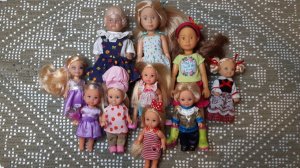 Моя коллекция мини-кукол/Еви от Симба/Крузелингс/Кики от Tongde/Бёрбель от Шильдкрёт/Анна от Карапуз