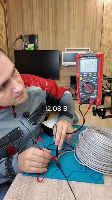 Как правильно измерить напряжение при диагностике видеонаблюдения.