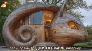 Сказочный дом мечты зимой – 3D идея для вдохновения с планировкой и интерьером 🏡🏚️🏠 вариант (39)