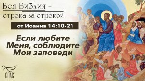 Евангелие от Иоанна 14:10-21 / Вся Библия строка за строкой
