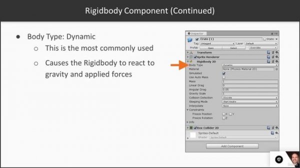 6. The Rigidbody2D Component