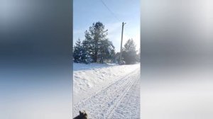 Лодейное поле. Деревня🤩 Катание на мини-лыжах😃 🤠