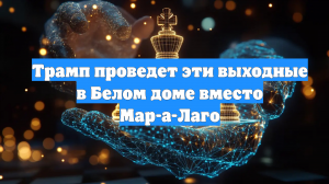 Трамп проведет эти выходные в Белом доме вместо Мар-а-Лаго