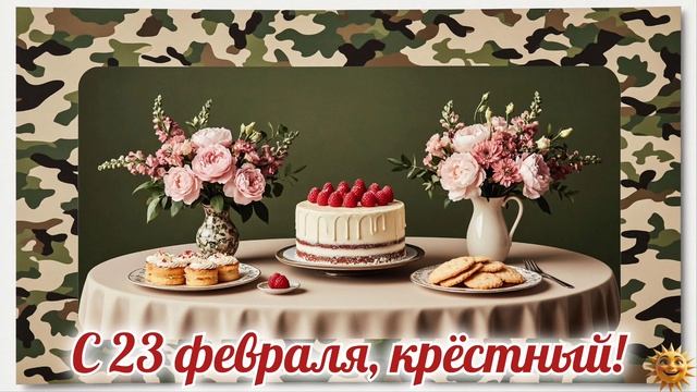 С 23 февраля крёстный