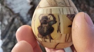 Шкатулка в февральском лесу на березе