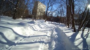 13 лыжный поход. Воробьёвы горы.