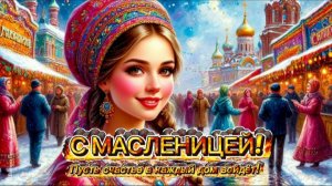 С Масленицей! Пусть счастье в каждый дом войдёт!