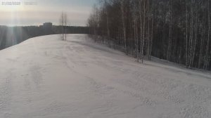 Снегоход из мотоблока. Горки 2.