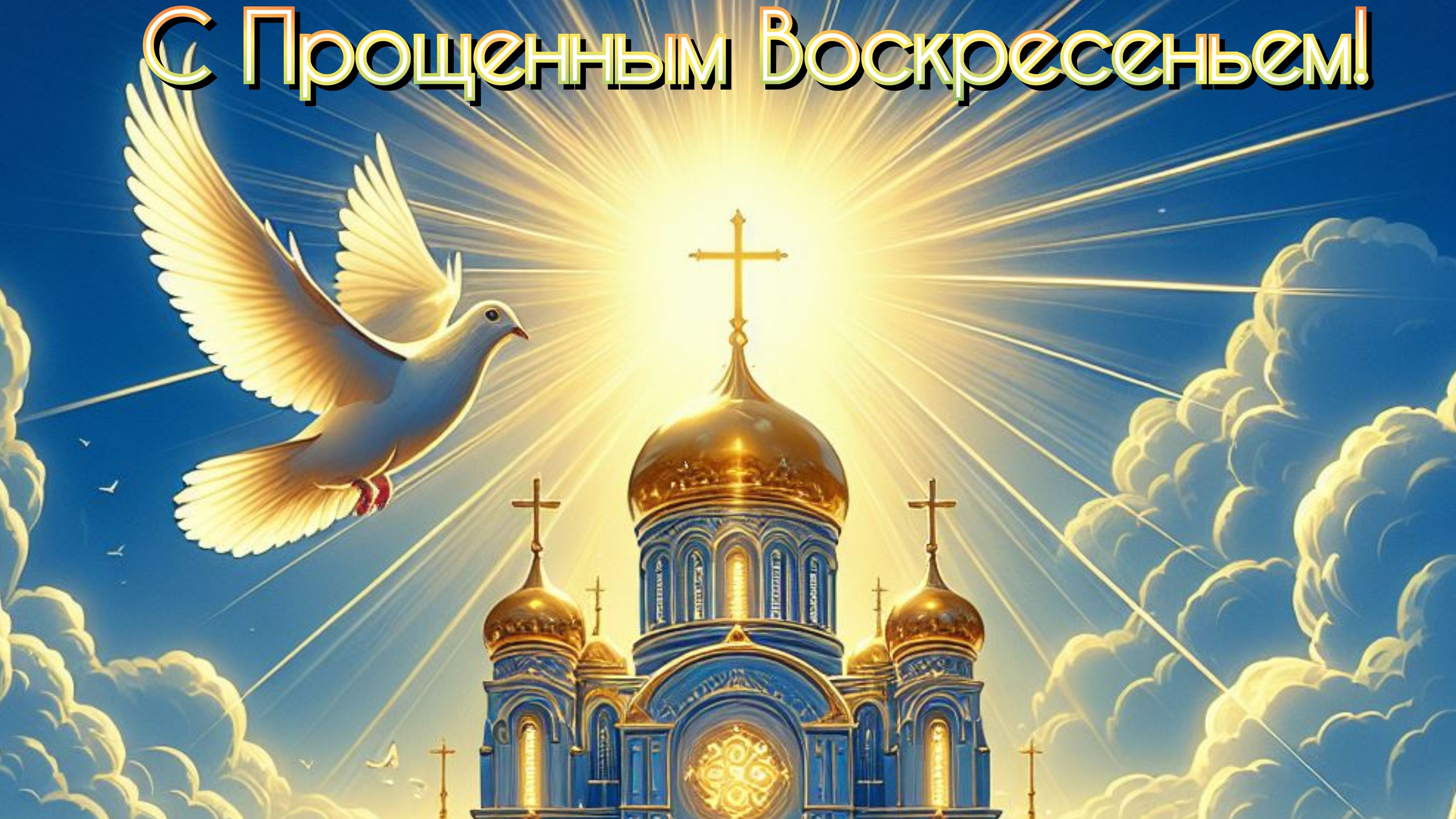 Лучик добра в Прощёное воскресенье. Роскошная музыкальная открытка. смотреть онлайн