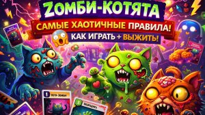 Зомби-котята — САМЫЕ хаотичные правила! 😱 Как играть и выжить в игре Exploding Kittens
