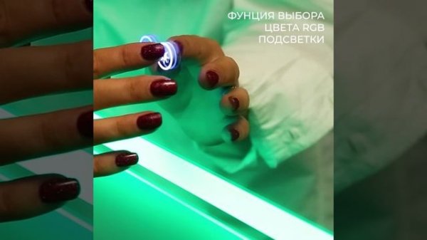 Зеркало Cezares CZR-SPC-MC-800-800-RGB-TCH 80x80 см, с разноцветной подсветкой, сенсорным выкл.