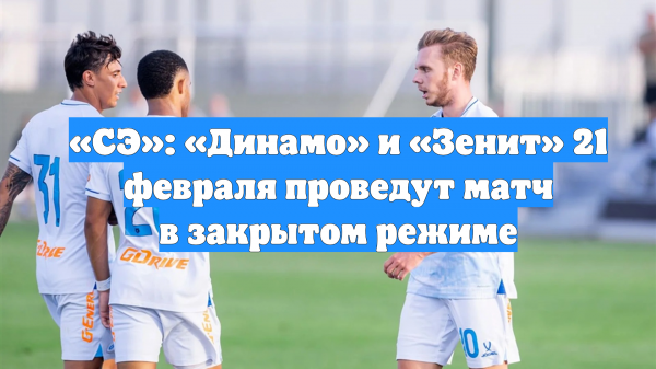«СЭ»: «Динамо» и «Зенит» 21 февраля проведут матч в закрытом режиме