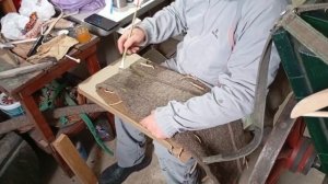 Шьем хомут для мула.