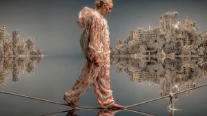 ON THE TIGHTROPE - ORIGINAL LYRICS, MUSIC VIDEO & AI ART-(1074p25)
