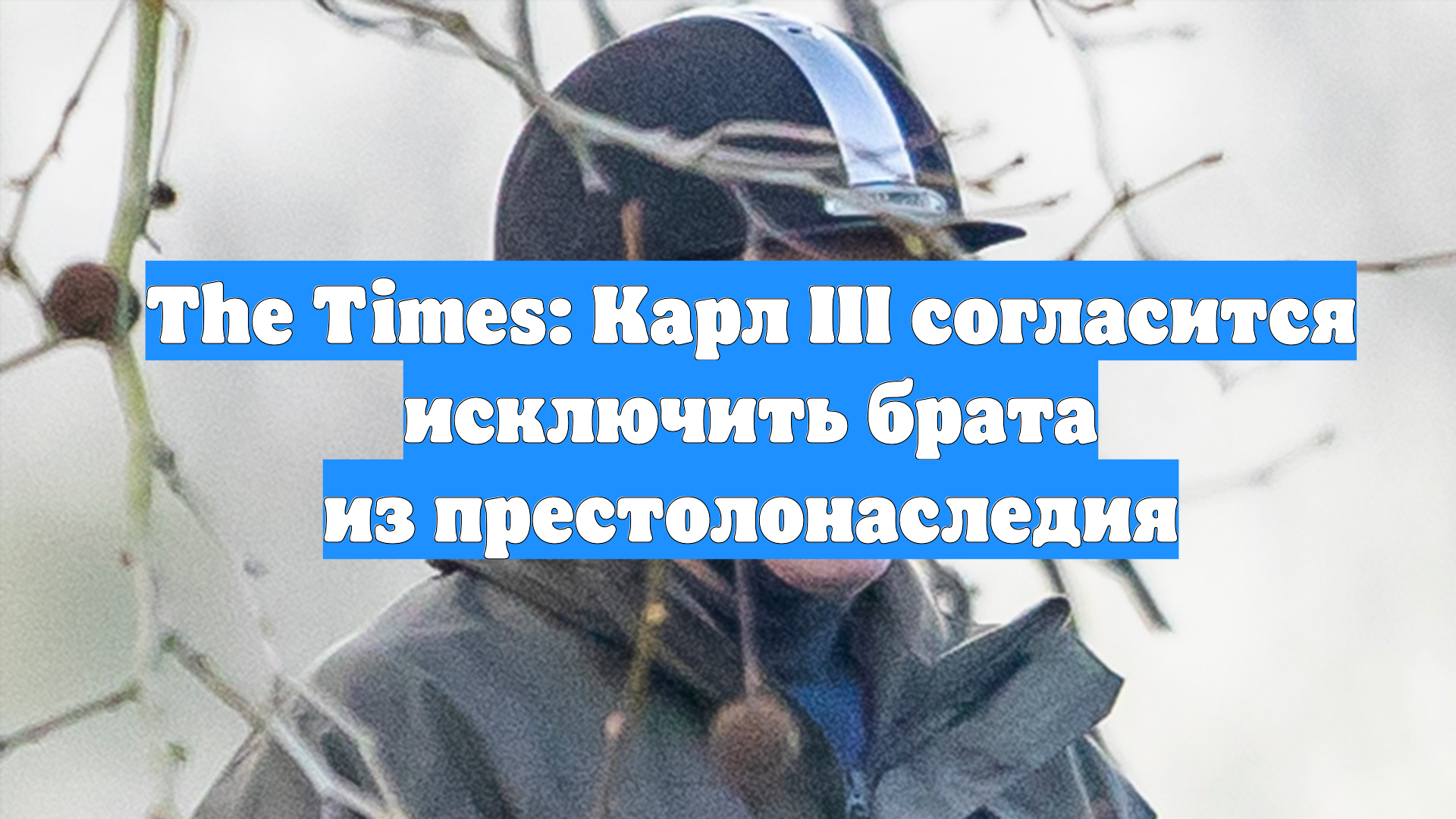 The Times: Карл III согласится исключить брата из престолонаследия смотреть онлайн