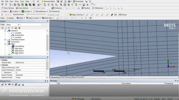 Workshop 3 NACA 0012 Mapped or Hexa Meshing in Ansys Meshing