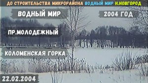 До строительства микрорайона Водный мир и пр. Молодежный. Нижний Новгород (22.02.2004)