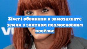 Zivert обвинили в замозахвате земли в элитном подмосковном посёлке