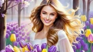 С днём женского счастья. Шикарная музыкальная открытка.