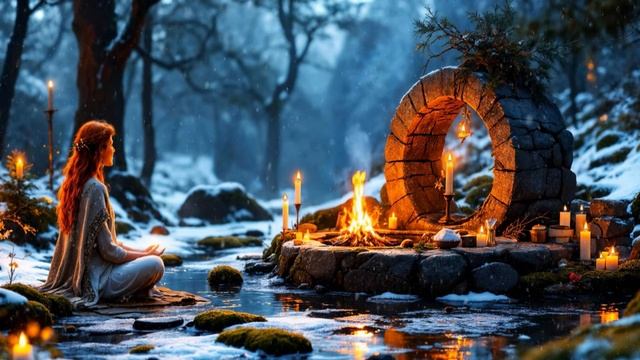 Конец зимы - Нежная музыка леса друидов, фоновая музыка для отдыха и настроения смотреть онлайн