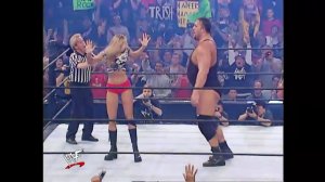Отшлепал Стейси Кейблер Big Show spanks Stacy Keibler