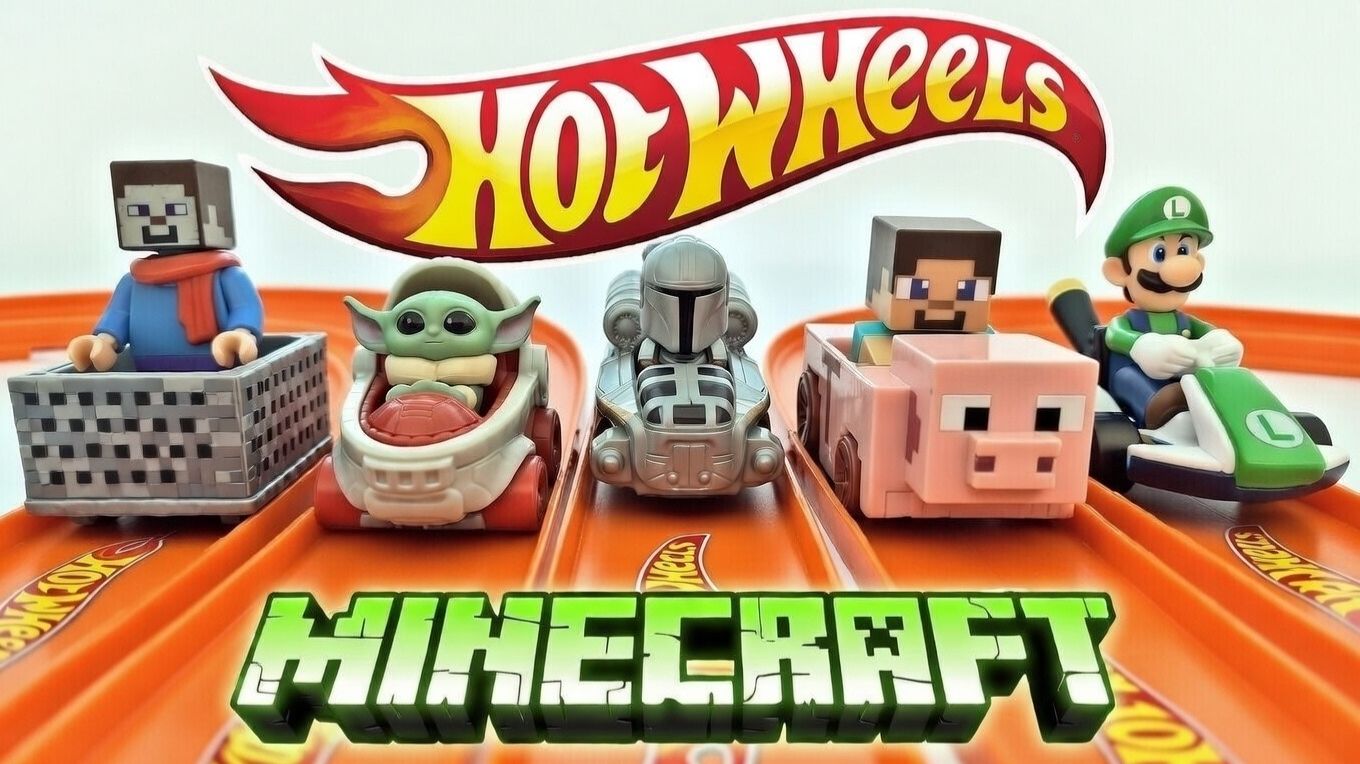 Машинки Хот Вилс Minecraft: Стив на свинке - Гонки Hot Wheels Minecraft смотреть онлайн