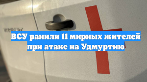 ВСУ ранили 11 мирных жителей при атаке на Удмуртию