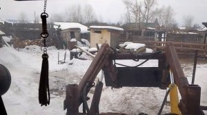 Трактор🚜 Т-16 Иркутская область Усть- Удинский район село Молька 21 февраля 2026 год