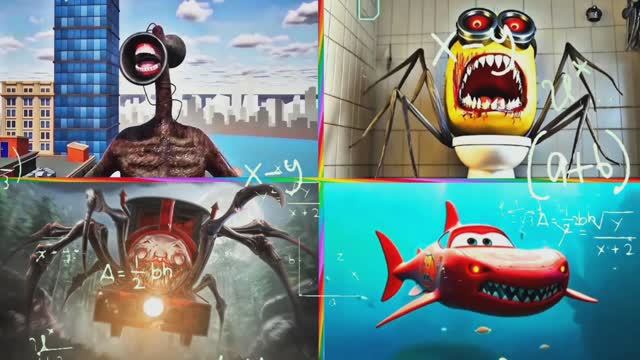 СИРЕНОГОЛОВ vs МИНЬОНЫ‑EXE и ПАРОВОЗИК‑ПОЖИРАТЕЛЬ с МАКВИНОМ! 🗼️ смотреть онлайн