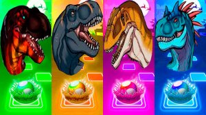 Coffin Dance Динозавры 338 уровень - Мультики про Динозавров | МУЛЬТФИЛЬМЫ ДИНОЗАВРЫ в Tiles Hop