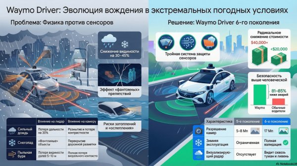 анализ устойчивости и ограничений системы Waymo Driver