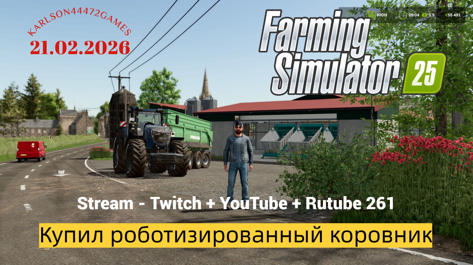 Farming Simulator 25 / Карта КИНЛИ - прохождение 061 / Stream-Twitch+Rutube+Youtube #261🐄🌻🌽 смотреть онлайн