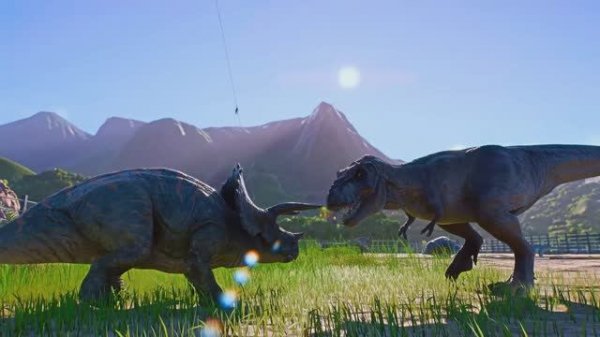 Динозавры. Тиранозавр. Индоминус.  Jurassic World Evolution 3.