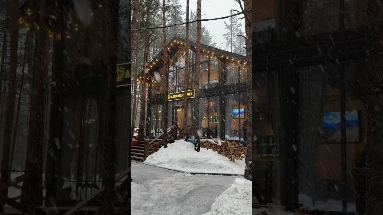 Самая Мощная Кофейня в Мире ☕️✨ #эльбрус #горы #кофейня #отдыхвгорах #кофе #лыжи #сноуборд