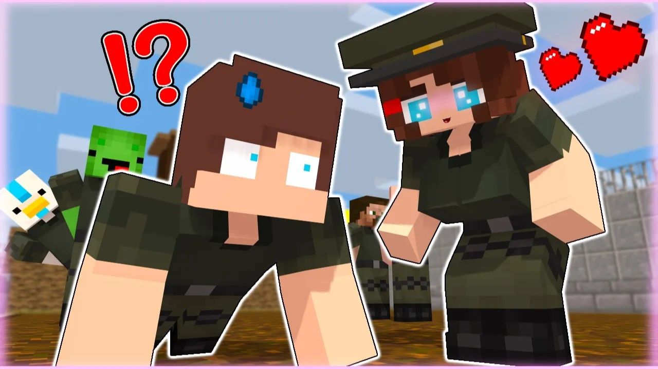 Джей Джей и Джей Джей - сестринский АРМЕЙСКИЙ вызов! Майнкрафт Мультик