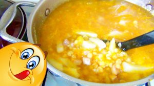 Суп гороховый с мясом Нашим детками очень нравится - рецепт