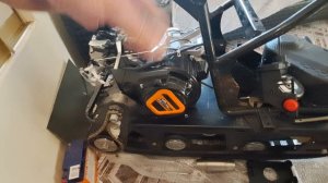 самодельный снегоход из рамы квадроцикла.