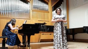 Юлия Меннибаева исполняет третью арию Далилы. Фортепиано — Евгения Лопухина