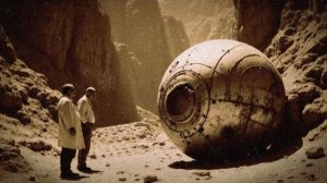 После землетрясения склон горы обвалился и обнажил полость с техникой из другого времени